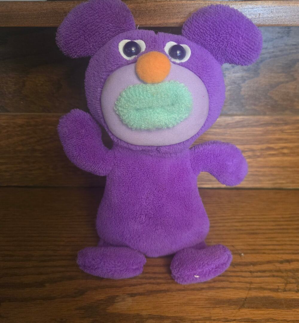 Fisher Price Sing-A-Ma-Jig Purple Plush Toy Singamajig Sings Clementine Works